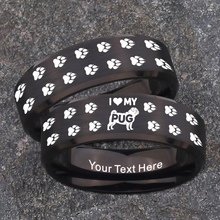 Pug Ring Dog Lover Jewelry + Free Matching Bracelet 🎁