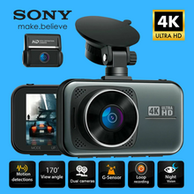 4K Dual Cam Dash Cam Wide Angle with Park Monitor Night Vision