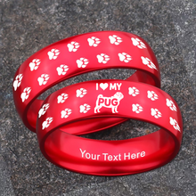 Pug Ring Dog Lover Jewelry + Free Matching Bracelet 🎁