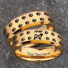 Pug Ring Dog Lover Jewelry + Free Matching Bracelet 🎁
