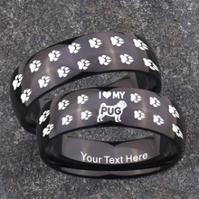 Pug Ring Dog Lover Jewelry + Free Matching Bracelet 🎁