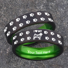 Pug Ring Dog Lover Jewelry + Free Matching Bracelet 🎁