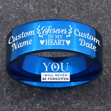 Memorial Keepsake Bundle 🌹 Includes Personalized Ring, Bracelet, Necklace, Keychain and Wood Chest