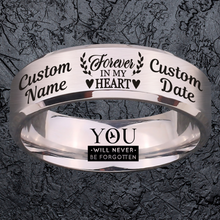 Memorial Keepsake Bundle 🌹 Includes Personalized Ring, Bracelet, Necklace, Keychain and Wood Chest