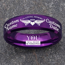 Memorial Keepsake Bundle 🌹 Includes Personalized Ring, Bracelet, Necklace, Keychain and Wood Chest