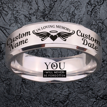 Memorial Keepsake Bundle 🌹 Includes Personalized Ring, Bracelet, Necklace, Keychain and Wood Chest