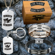 Custom HD Biker Ring + Free Matching Bracelet š Includes Lifetime Warranty š