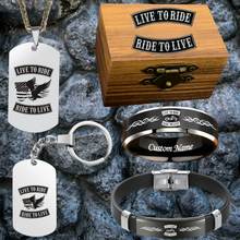 Custom HD Biker Ring + Free Matching Bracelet š Includes Lifetime Warranty š