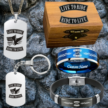 Custom HD Biker Ring + Free Matching Bracelet š Includes Lifetime Warranty š