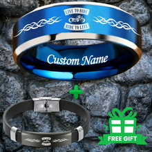 Custom HD Biker Ring + Free Matching Bracelet š Includes Lifetime Warranty š