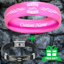 Custom HD Biker Ring + Free Matching Bracelet š Includes Lifetime Warranty š
