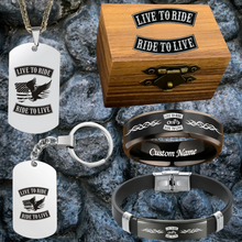 Custom HD Biker Ring + Free Matching Bracelet š Includes Lifetime Warranty š