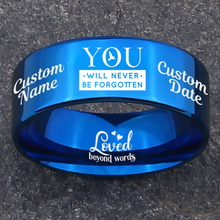 Memorial Keepsake Bundle 🌹 Includes Personalized Ring, Bracelet, Necklace, Keychain and Wood Chest