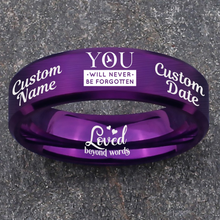 Memorial Keepsake Bundle 🌹 Includes Personalized Ring, Bracelet, Necklace, Keychain and Wood Chest