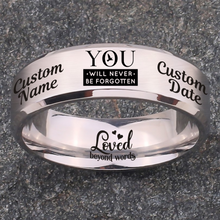 Memorial Keepsake Bundle 🌹 Includes Personalized Ring, Bracelet, Necklace, Keychain and Wood Chest