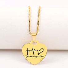 60% Off š  Faith Hope Loveāļø  Heart Pendant Necklace