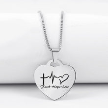 60% Off š  Faith Hope Loveāļø  Heart Pendant Necklace