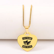 Biker Heart Pendant Necklace ⏰  60% Off