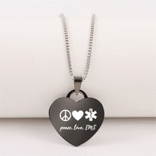60% Off 😍  Peace Love EMS Necklace
