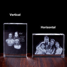 Crystal Laser Art Photo Frame with LED Base Option