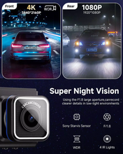 Today 60% Off! Triple Camera 4K 😎 Sony Wifi Dash Cam Super Night Vision