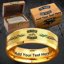 Custom HD Biker Ring Box Set + Bonus Bracelet 😎
