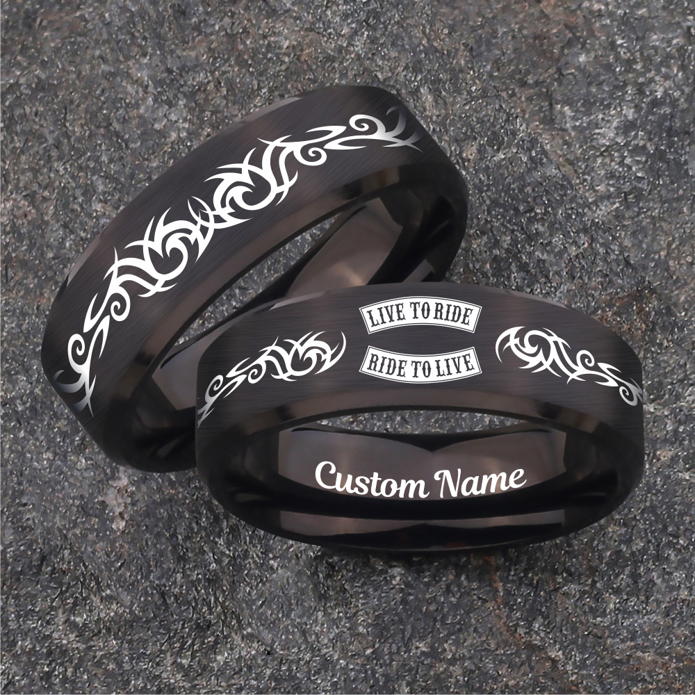 😎 Today $100 OFF + Buy 1 Get 1 Free! 🎁 Custom Biker Rings