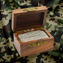 Engraved Acacia Wood Ring Box