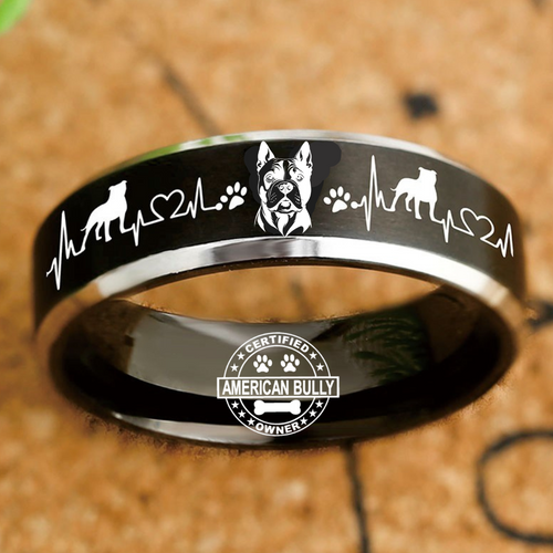 Bully Ring Dog Lover Jewelry + Free Matching Bracelet 🎁