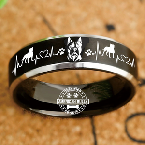Bully Ring Dog Lover Jewelry + Free Matching Bracelet 🎁