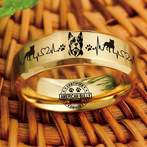 Bully Ring Dog Lover Jewelry + Free Matching Bracelet 🎁