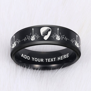 Tungsten Guitarist 😎 Customize Your Ring + Get A Free Bracelet 🎁 w/Purchase!