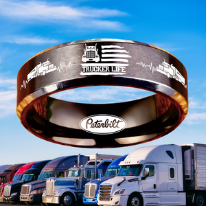 Today 60% Off! 😎 Tungsten Trucker Life Ring + Free Gift! 🎁