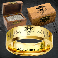 🏥 Custom Nurse Ring Box Set + Bonus Gift 🎁