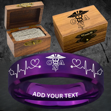 🏥 Custom Nurse Ring Box Set + Bonus Gift 🎁