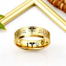 Nursing Ring for RN, NP, LPN, CNA, RT, PT, PA – Healthcare Professionals Rings + Free Matching Bracelet 🎁