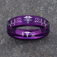Nursing Ring for RN, NP, LPN, CNA, RT, PT, PA – Healthcare Professionals Rings + Free Matching Bracelet 🎁