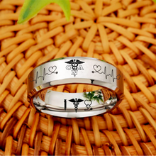 Nursing Ring for RN, NP, LPN, CNA, RT, PT, PA – Healthcare Professionals Rings + Free Matching Bracelet 🎁