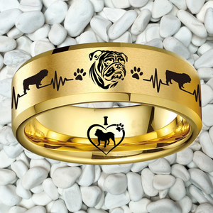 Bully Ring Dog Lover Jewelry + Free Matching Bracelet 🎁