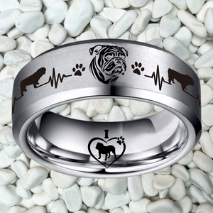Bully Ring Dog Lover Jewelry + Free Matching Bracelet 🎁