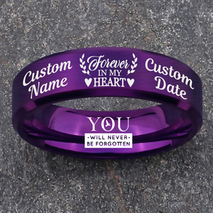 Memorial Keepsake Bundle 🌹 Includes Personalized Ring, Bracelet, Necklace, Keychain and Wood Chest