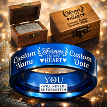 Memorial Ring 😍 Includes Matching Engraved Wood Box + Bonus Bracelet 🎁