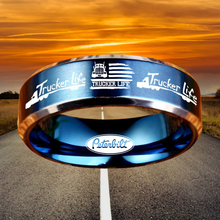 Today 60% Off! 😎 Tungsten Trucker Life Ring + Free Gift! 🎁