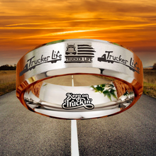 Today 60% Off! 😎 Tungsten Trucker Life Ring + Free Gift! 🎁