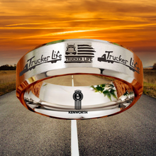 Today 60% Off! 😎 Tungsten Trucker Life Ring + Free Gift! 🎁
