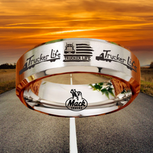 Today 60% Off! 😎 Tungsten Trucker Life Ring + Free Gift! 🎁