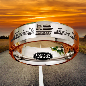 Today 60% Off! 😎 Tungsten Trucker Life Ring + Free Gift! 🎁