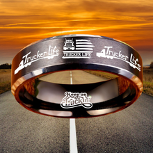 Today 60% Off! 😎 Tungsten Trucker Life Ring + Free Gift! 🎁
