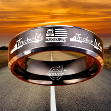 Today 60% Off! 😎 Tungsten Trucker Life Ring + Free Gift! 🎁