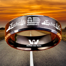 Today 60% Off! 😎 Tungsten Trucker Life Ring + Free Gift! 🎁